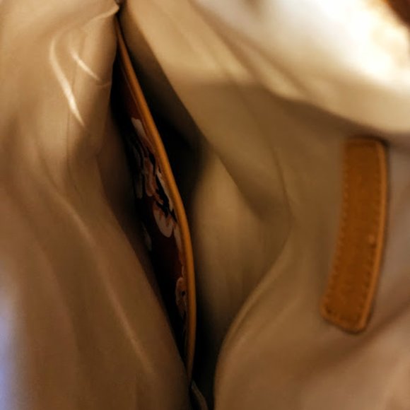 Rachel Pally Foldover Leather/Canvas Clutch Bag - Picture 6 of 8